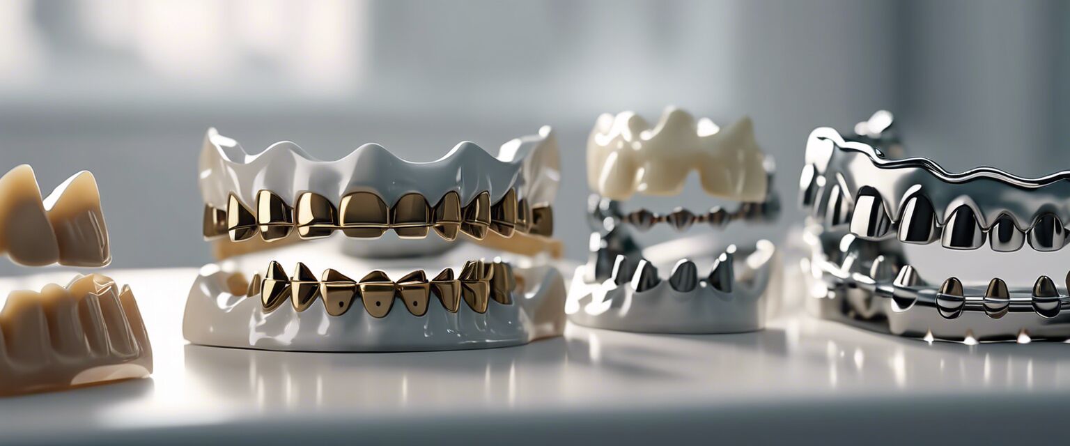 Different types of orthodontic braces